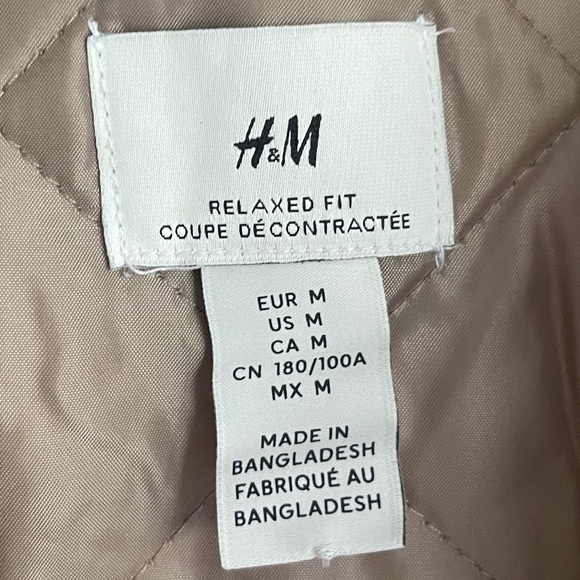 Men’s H&M Padded Overshirt Flannel Jacket - Picture 4 of 4